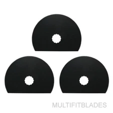 3 x 3-1/8" Segmented Circular HSS Oscillating Saw Blades-older Ryobi JobPlus fit