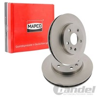 2X Mapco Bremsscheiben 296Mm BelÜFtet Vorne Passend FüR Chevrolet Malibu Opel IN