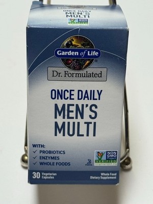 Garden Of Life Once Daily Men's Health Multivitamin 30 Capsules Exp 10/26