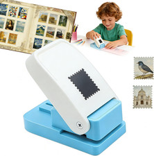 Rectangular Stamp Punch, 1x0.8 Inch for Paper Crafting and Scrapbooking
