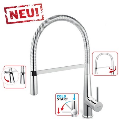 Küchenarmatur Küchen Wasserhahn Flexibel 360° Auslauf Mischbatterie von Ferro