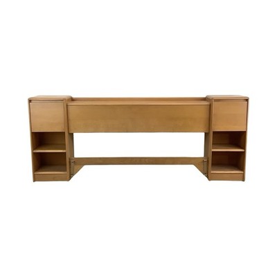 Mid-Century Storage Headboard by Heywood Wakefield, full
