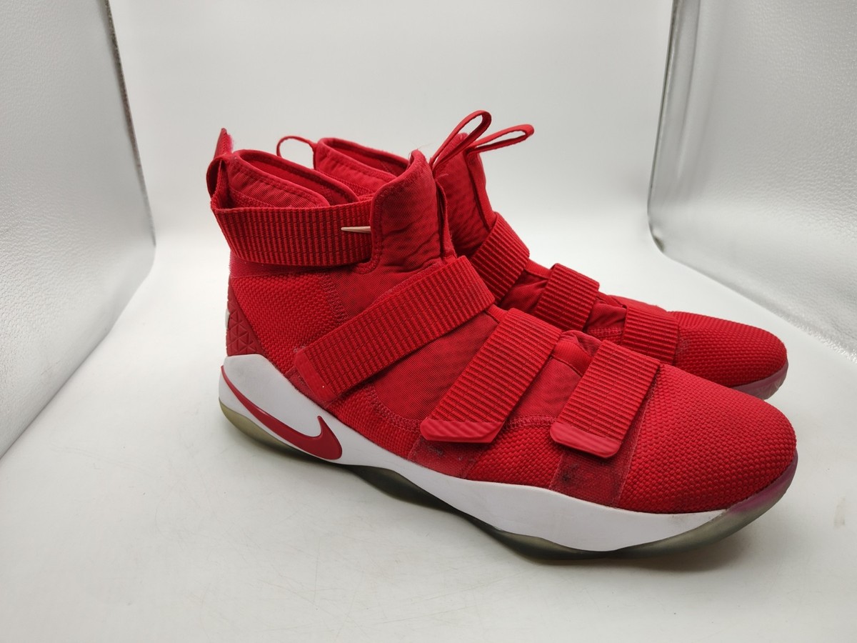シューズ(男性用) NIKE LEBRON SOLDIER XI Nike-Lebron Soldier XI TB-University Red-Basketball Shoes-Men Size
