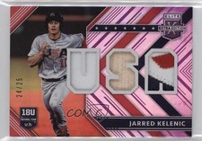 2018 Panini Elite Extra Edition USA Materials Purple 24/25 Jarred Kelenic 19h0