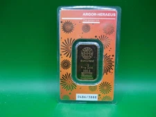 ARGOR HERAEUS 2021 "Year of the Ox" 10 gram Gold Bar (Assay opened) #486 of 3888