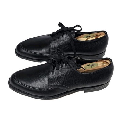 Vintage Wright Arch Preserver Rutgers Union Black Pebble Leather Shoes 11.5D