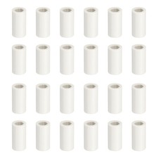 Pool Cue Ferrules, 24Pcs  13x25mm White - Fitting for Billiard Stick 