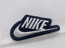 NIKE  NEW EMBROIDERED COMPANY IRON ON NAME PATCH TAG 1-1/2 X 2-1/2