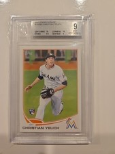 Christian Yelich 2013 Topps Update Rc #us290 Bgs 9 Mint W/ 2 10 Subs
