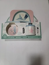 Bazzle Baby  Children’s Toddler Feeding Essential Dish Set Mermaid Beach NIB