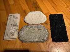 4 Vintage Beaded Evening Clutch Purses - Hong Kong, Japan, La Regale, Micheri 