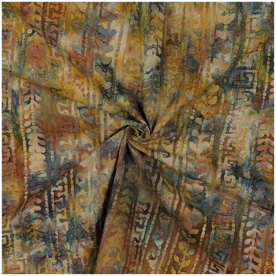 Baumwollstoff Tribal-Batik ab 0,5mx137cm handgefertigt Sommer Oekotex Meterware