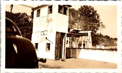 1939 Ferry Terminal ''Miss Maryland'' Photograph w/ Period Sedan on Pier