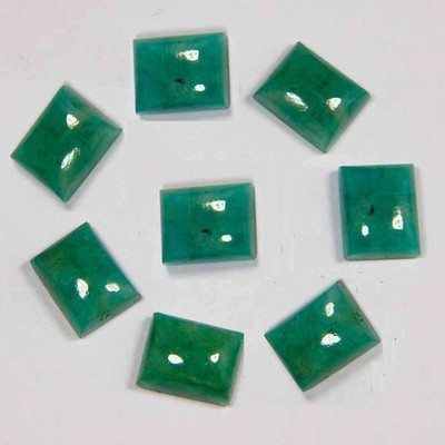 8x10mm Amazonite Natural Rectangle Cabochon Loose Gemstone