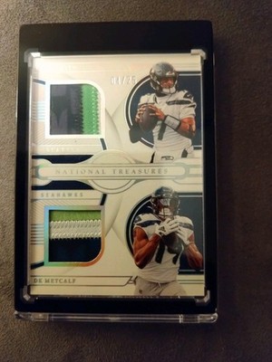 2023 National Treasures Smith - Metcalf Duo Patch Nr.04/25 Seattle Seahawks