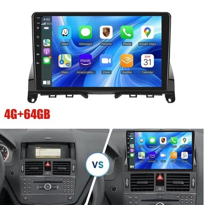 Carplay For Mercedes Benz C-Class W204 S204 2007-2014 Android 16 Car Stereo GPS