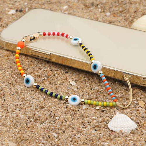 2 Pcs Handy Kette Telefon Lanyard Perlen Perlenbesetzter Handyanhänger - 第 11/12 張圖片