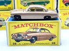 Vintage 1960s Lesney Matchbox #28 JAGUAR MK10 Excellent w/Original Box NICE!