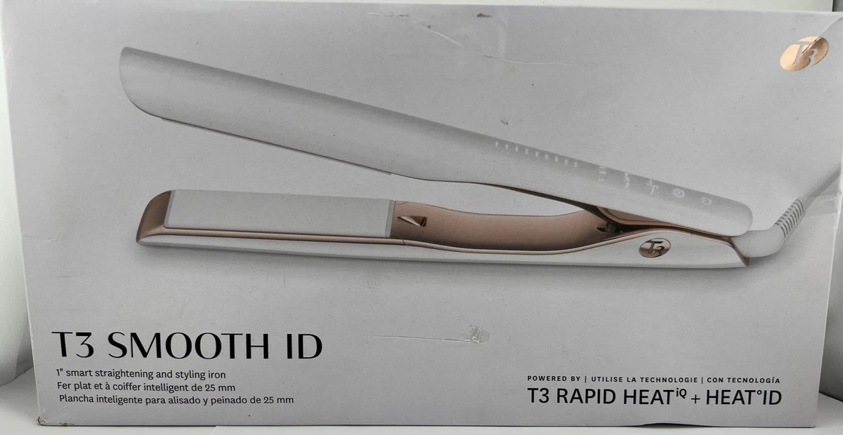 T3  Lucea ID 1” Smart Flat Iron with Touch Interface Smooth ID 1” Smart Flat Iron with Touch Interface – Glam  main image 4