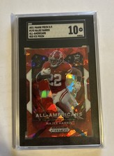 2021 Najee Harris SGC 10 Prizm Draft Picks All-American Red Ice  RC Alabama