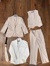 Perry Ellis 5 Piece Kids Suit - Beige SIZE 3