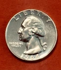 1964-P Washington Quarter 25c Brilliant Uncirculated 90% Silver Coin 🇺🇸 #B7