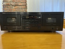 Yamaha KX-W392 Stereo Double Cassette Deck Black Dolby B/C NR Dubbing Headphone