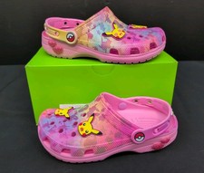 Crocs Pokemon Pikachu Kids Classic Clogs US J4 Multicolor 211229-90H