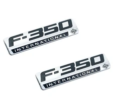 Fits For 05-07 F350 International Car Fender Side Left Right Emblem Set of 2