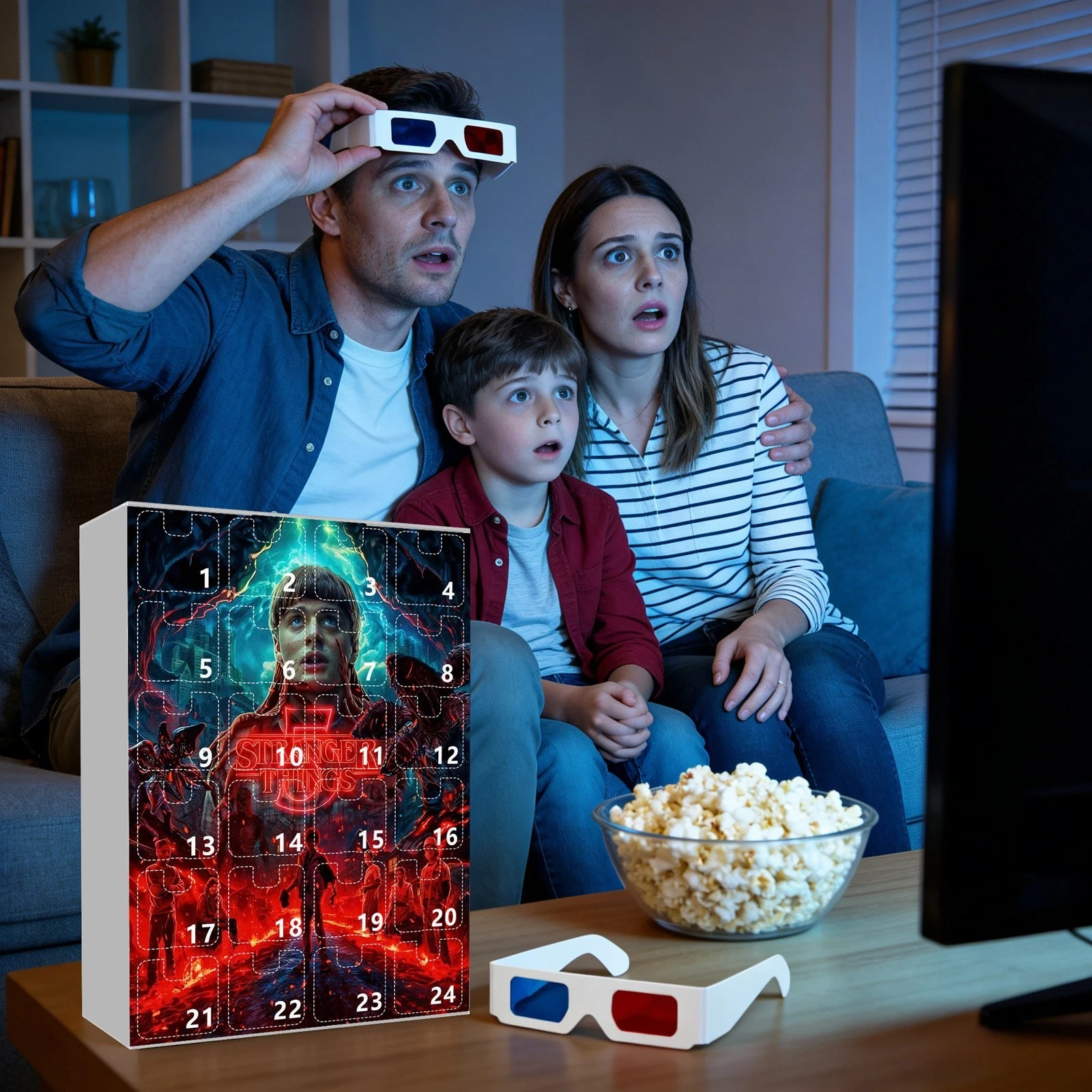 Stranger Things Acrylic Advent Calendar 2025 24-Day Flat Blind Box