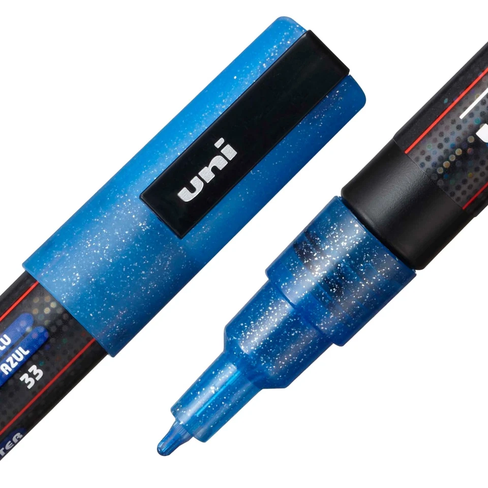 8 Piece Glitter Markers Set Fine Bullet Tip for Art Craft and Decor - Image 4 of 4