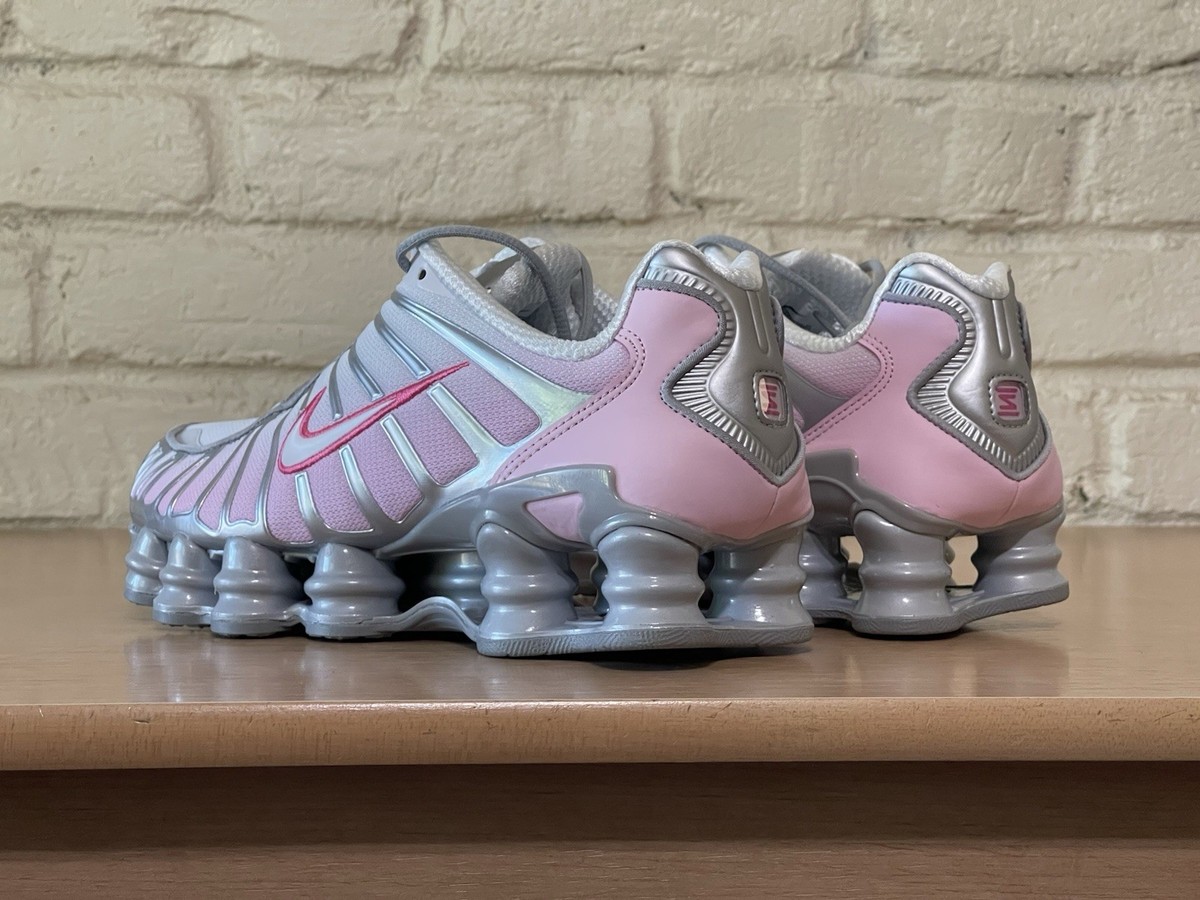 Nike W Shox TL \"llic Platinum/ピンク Nike Women's Shox Tl Shoes - Metallic Platinum / Pinksicle / Pink