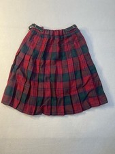 Highland Home Industries Kilt Size Age 8 red black tartan