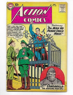 Action Comics 248 1959 VG 4.0 Superman Congorilla Tommy Tomorrow Congo Bill