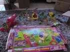 Vintage Teenage Mutant Ninja Turtles Miniature Golf Set 1990 w/BOX 85% Complete