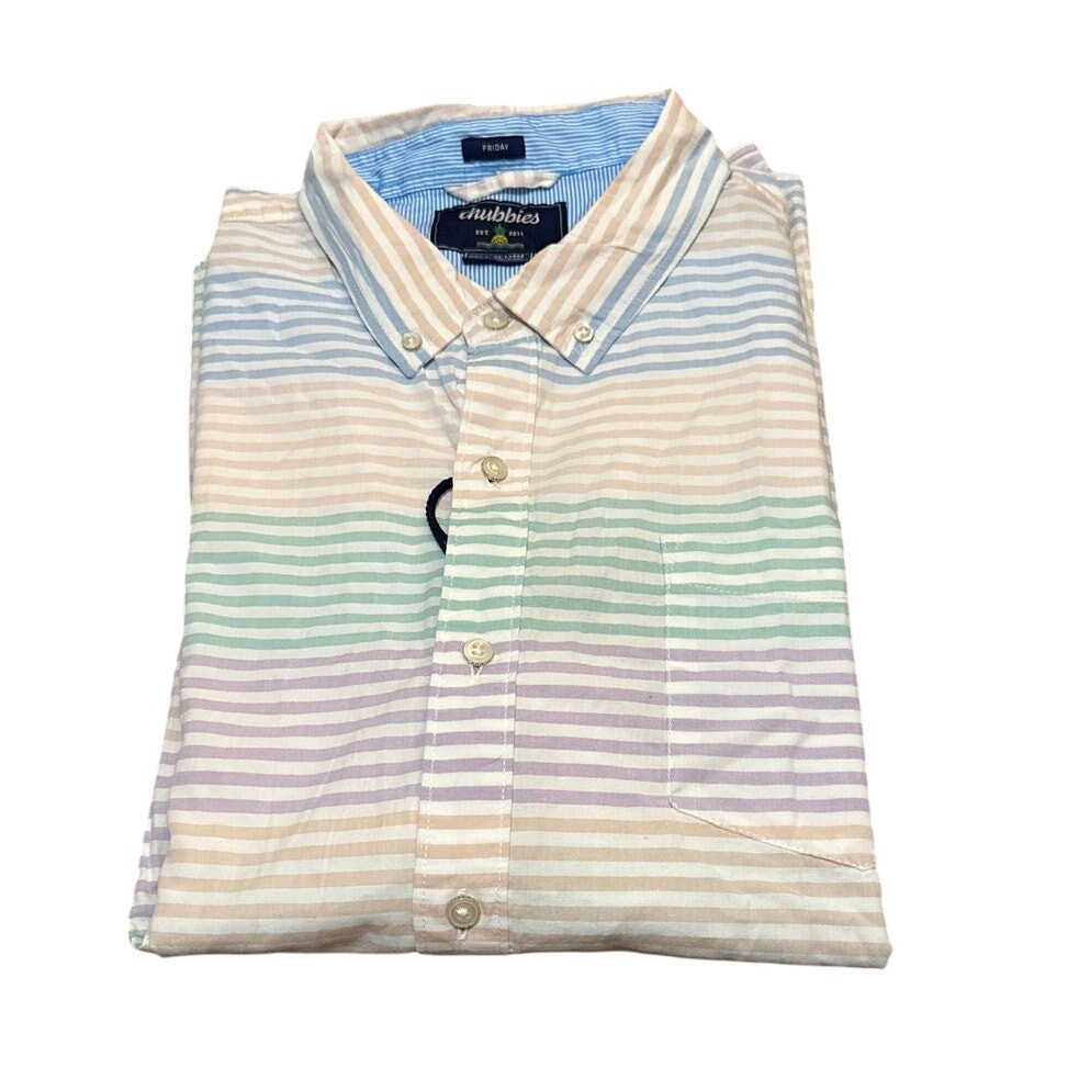 FILA Camicia Chubbies The Rainbow Row Friday taglia XXL nuova con etichette