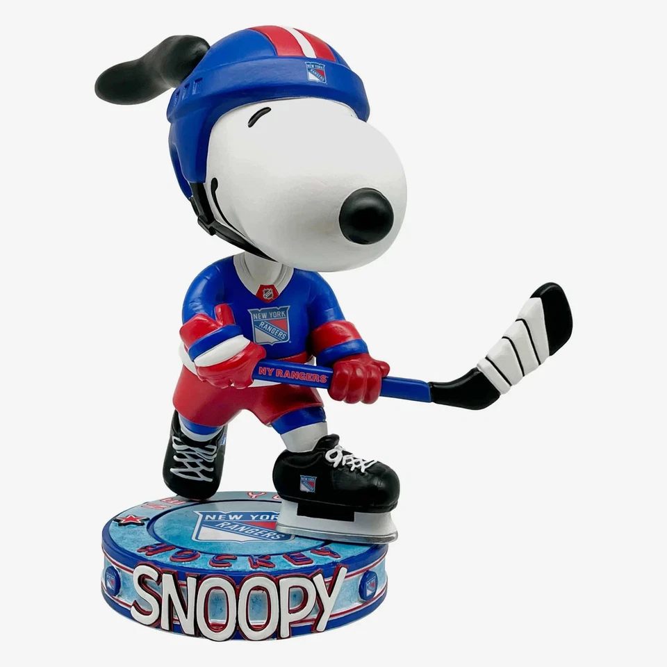FOCO Snoopy New York Rangers Peanuts Bighead Bobblehead NHL Hockey