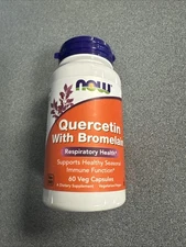 Quercetin with Bromelain 60 VegCaps  by Now Foods Exp 05/2028