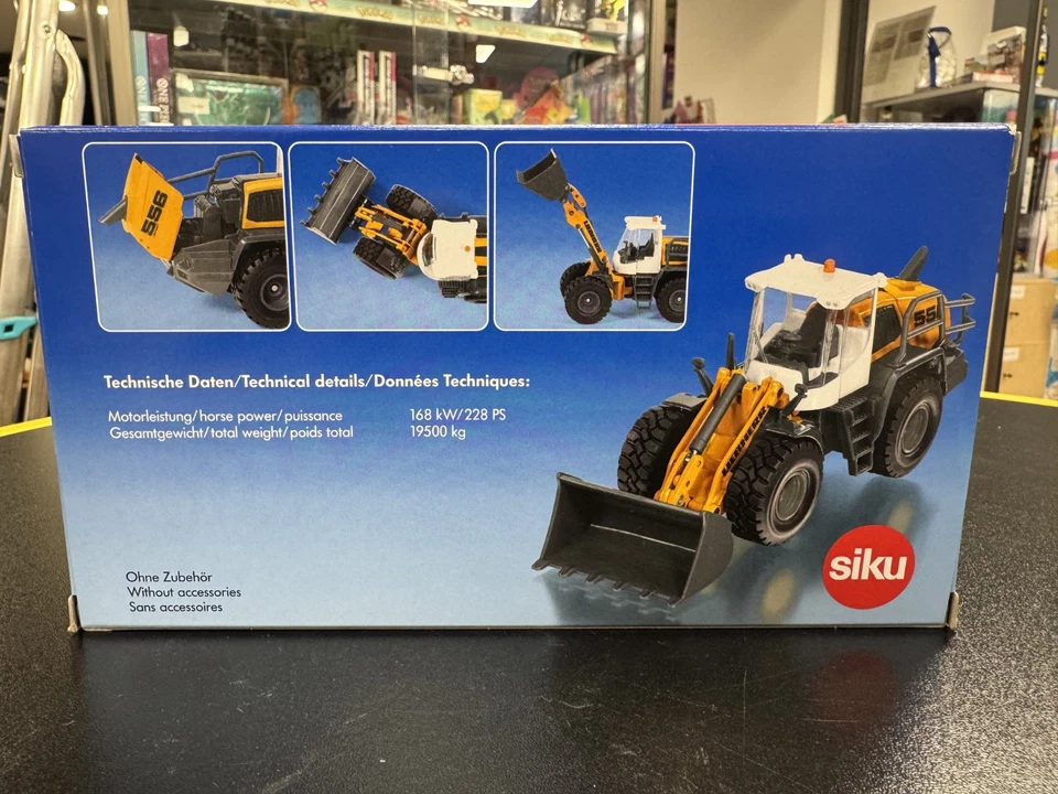 SIKU 3561 - modellino 1:50 - RUSPA CON PALA GOMMATA LIEBHERR L 566 - NUOVO - Immagine 3 di 4