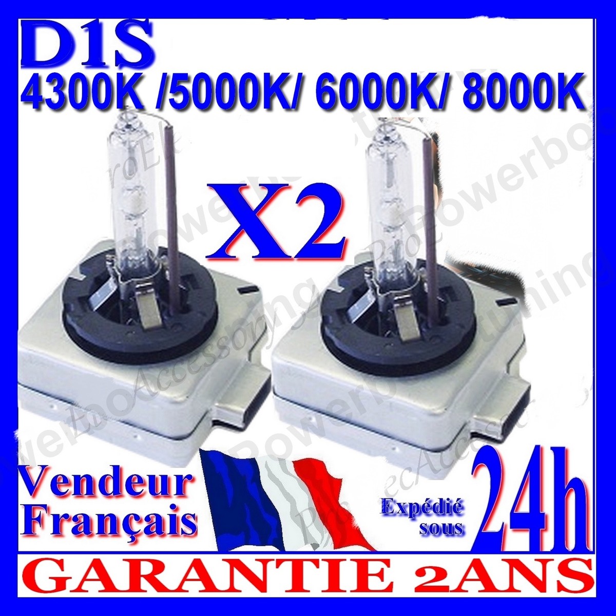 Ampoule Xénon D1S 35W - Kit De Remplacement Pour Phare De Voiture, 12V, 6000K-8000K