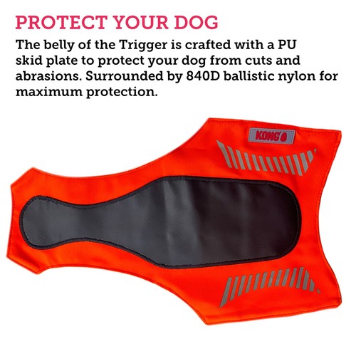 Kong Reflective Dog Hunting Vest High Visibility Outdoor Walking Safety Harness - 第 4/7 張圖片