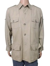 Banana Republic Safari Jacket Men's 40R Khaki Beige 100% Cotton New Zealand