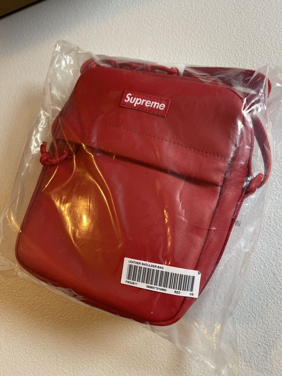 Supreme Cowhide Leather Shoulder Bag. Red. Brand New DSWT Supreme Cowhide Leather Shoulder Bag. Red. Brand New DSWT