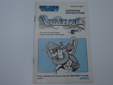 Coleco Vision Cartridge Instructions for Venture