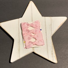 Breast Cancer Awareness Pink Grosgrain Hair Bows Alligator Clips
