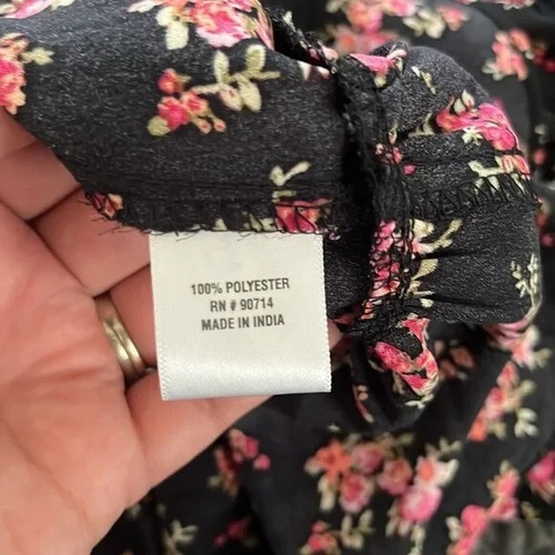 1. Vestido halter floral negro State - talla XL - NUEVO CON ETIQUETAS - Imagen 7 de 8