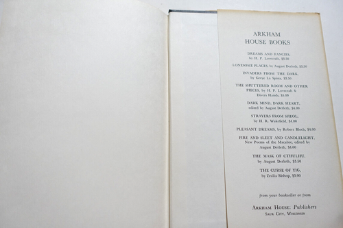 Lovecraft, H.P. THE TRAIL OF CTHULHU August Derleth Signed 1st Edition 1962 HCDJ - Picture 8 of 9