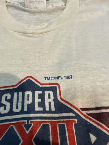 1987 Washington Redskins Vintage T-Shirt Single Stitch Spring Ford NFL Size Med - Picture 3 of 6