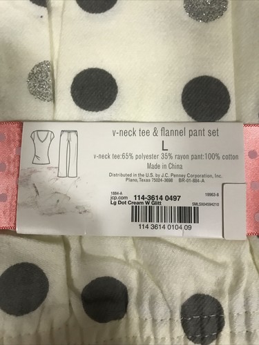 Juego de pijamas para mujer Flirtitude talla L púrpura nuevo con etiquetas (7-tw-89) - Imagen 4 de 5