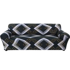 4 Seater Stretch Sofa Cover Elastic Slipcover 90-118 in